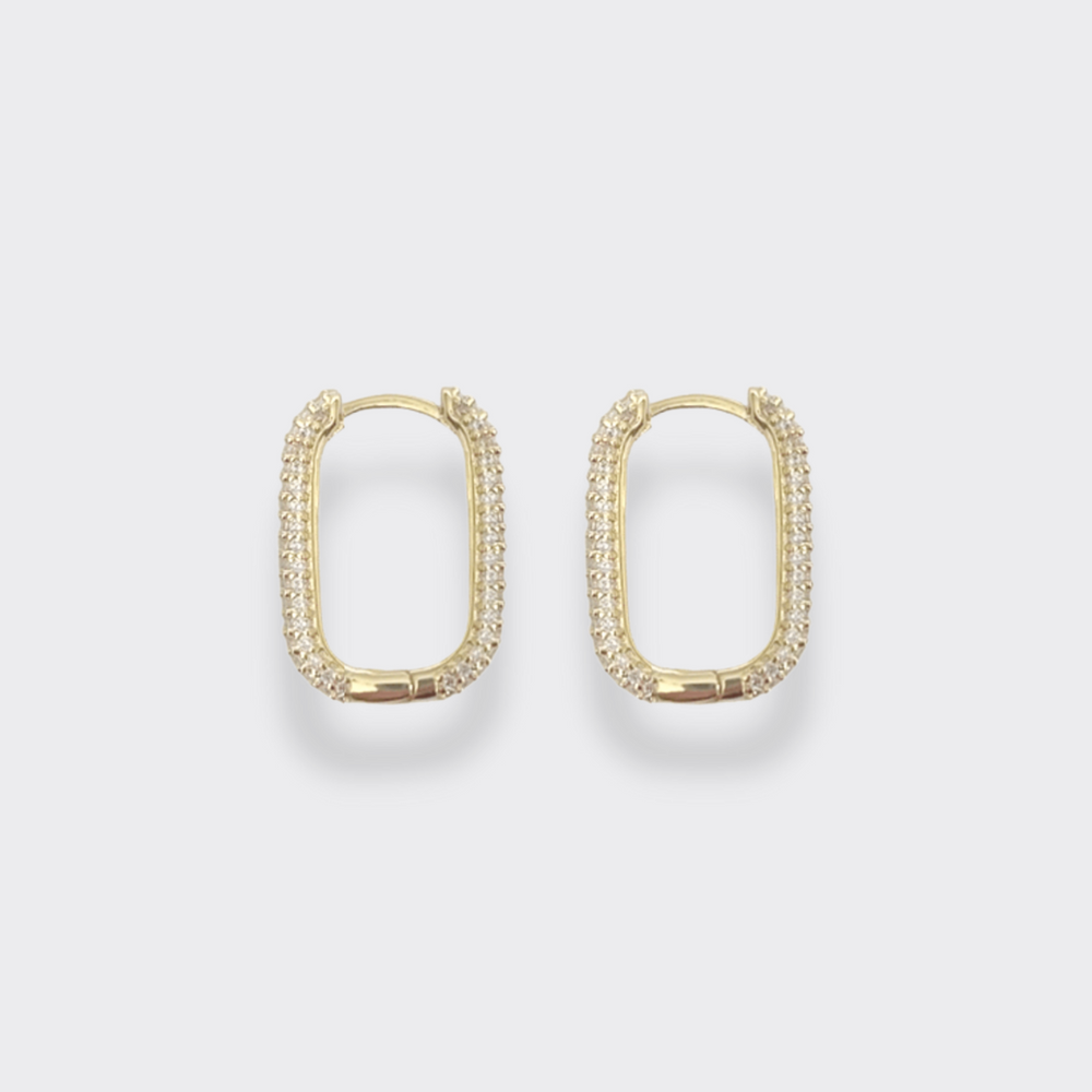The Gem Square Hoops
