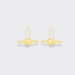 The Saturn Safety Pin Earrings