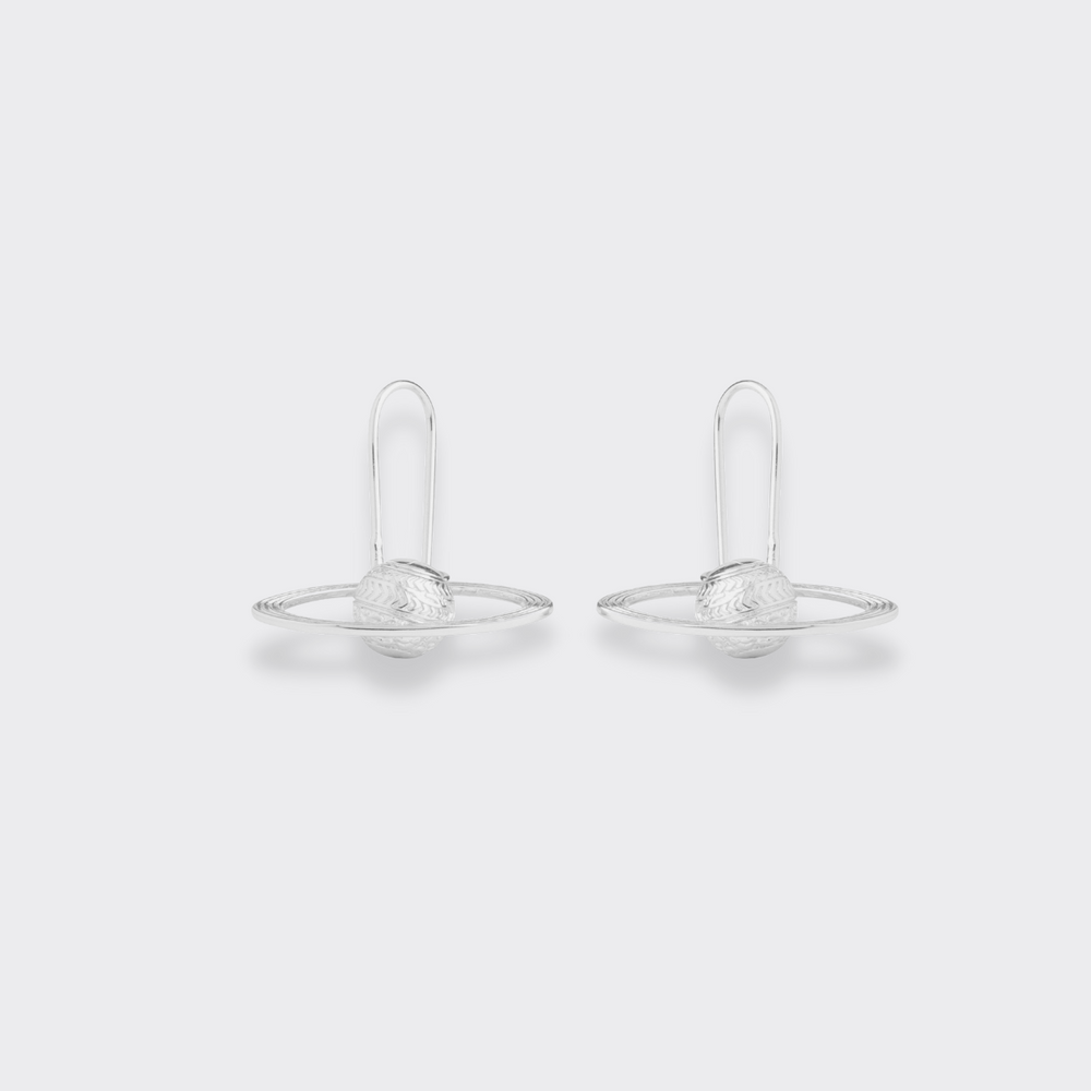 The Saturn Safety Pin Earrings