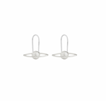 The Mini Saturn Safety Pin Earrings