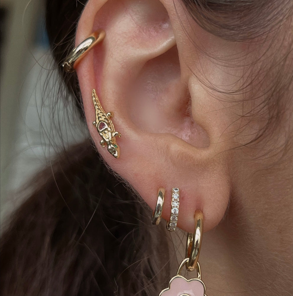 The Gem Double Hoops